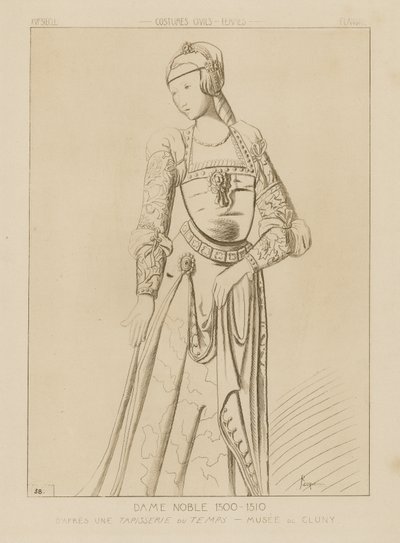 高贵的女人，1500-1510 作者 Raphael Jacquemin