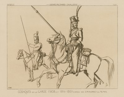 俄罗斯卫队的哥萨克人（1808年和1814-15年） 作者 拉斐尔·雅克敏（Raphael Jacquemin）