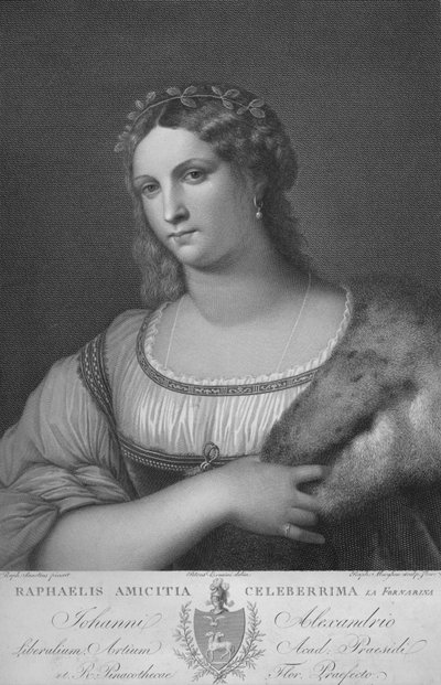 La Fornarina"，约1814年。 作者 拉斐尔摩根
