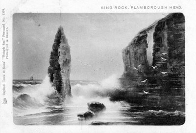 1903年，约克郡东骑马弗兰伯勒头（Flamborough Head）国王洛克（King Rock）。 作者 拉斐尔·塔克（Raphael Tuck）