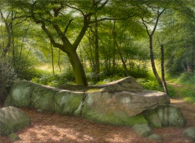 阿德尔峭壁：2001 年 9 月一个灿烂的早晨（木板油画） 作者 雷蒙德·布斯