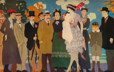 一些狐狸和葡萄，c1887-1924，1924年 作者 雷金纳德·爱德华·希金斯