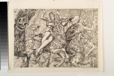 旋转木马（蚀刻版画） 作者 雷金纳德·马什