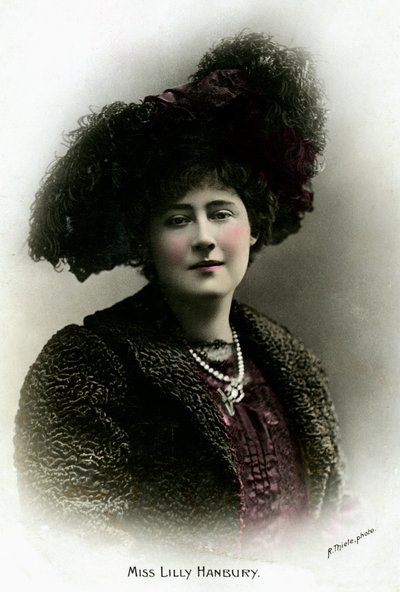 莉莉·汉伯里（Lily Hanbury）1874-1908年，英国女演员，二十世纪初。 作者 莱因霍尔德·蒂勒