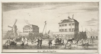 阿姆斯特丹的各种船只和景观》（Verscheÿde Schepen en Gesichten van Amstelredam），第三部分：De Block-huÿsen 作者 Reinier Nooms，叫塞曼