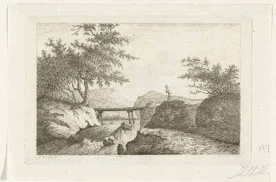 瀑布上的桥 作者 Reinierus Albertus Ludovicus baron van Isendoorn à Blois