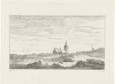 海边的村庄 作者 Reinierus Albertus Ludovicus baron van Isendoorn à Blois
