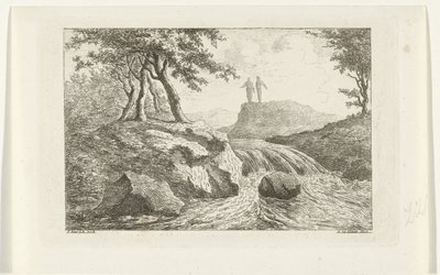 瀑布景观 作者 Reinierus Albertus Ludovicus baron van Isendoorn à Blois
