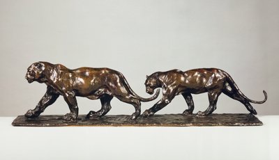 两只美洲虎（古铜色） 作者 伦勃朗·布加迪
