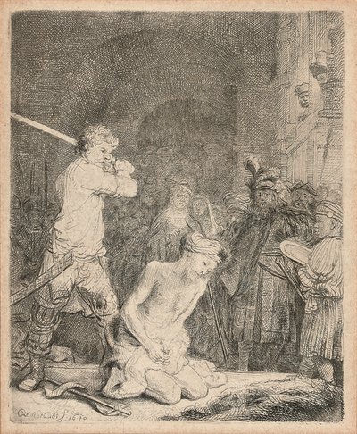 施洗约翰的斩首，1640年 作者 伦勃朗·范·赖恩