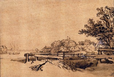 码头 作者 伦勃朗·范·赖恩