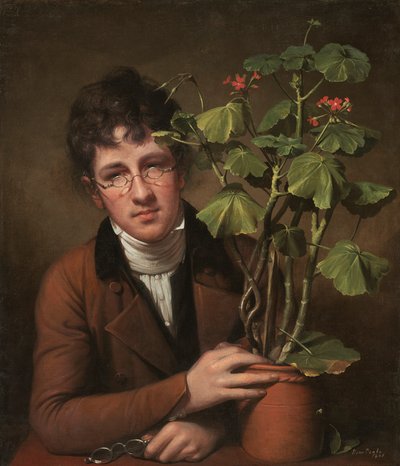 鲁本斯·皮尔（Robens Peale）与天竺葵 作者 伦勃朗·皮尔