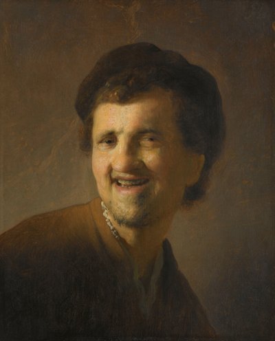 大笑的年轻人
大笑的年轻人半身像 作者 Rembrandt van Rijn (圈子)