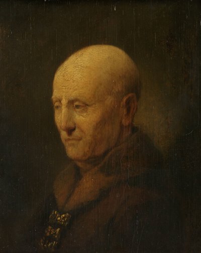 一个男人的肖像，可能是伦勃朗的父亲，Harmen Gerritsz van Rijn 作者 Rembrandt van Rijn（复制后）