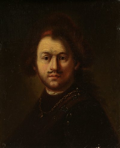 伦勃朗-哈门茨-凡-里恩肖像 作者 Rembrandt van Rijn (追随者)