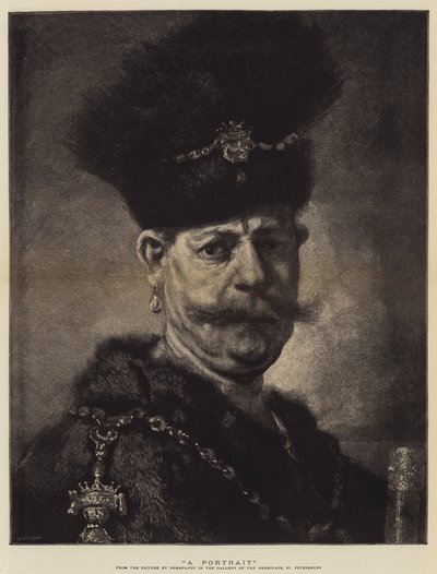 一幅肖像 作者 Rembrandt van Rijn