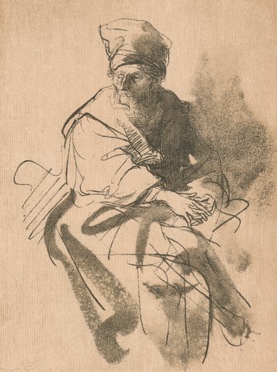 研究，17世纪，1906年 作者 伦勃朗·范·赖恩