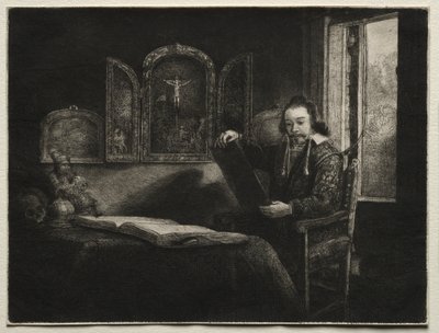亚伯拉罕·弗朗森（Abraham Francen），药剂师，c。 1657。 作者 伦勃朗·范·赖恩
