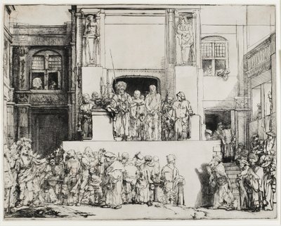 1655年基督向人民（Ecce Homo）提出 作者 伦勃朗·范·赖恩