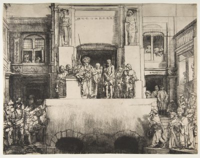 基督献给人民，1655年。 作者 伦勃朗·范·赖恩