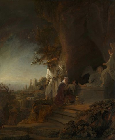基督向抹大拉的马利亚显现Noli me tangere，1638年。 作者 伦勃朗·范·赖恩