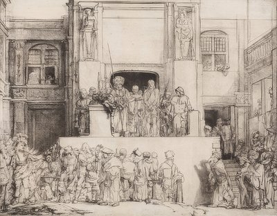 基督介绍了人民。 1655 作者 伦勃朗·范·赖恩