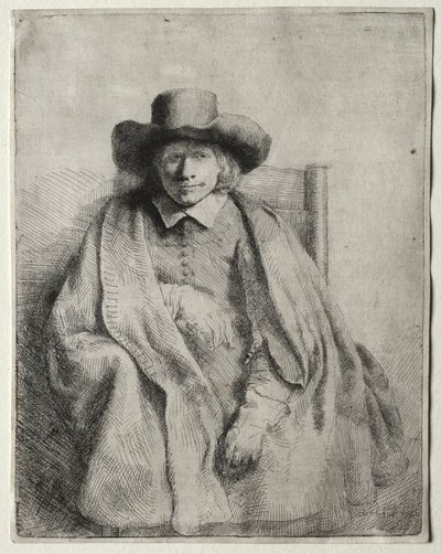 Clement de Jonghe，印刷商，1651年。 作者 伦勃朗·范·赖恩