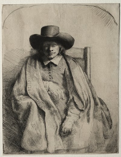 Clement de Jonghe，印刷商，1651年。 作者 伦勃朗·范·赖恩