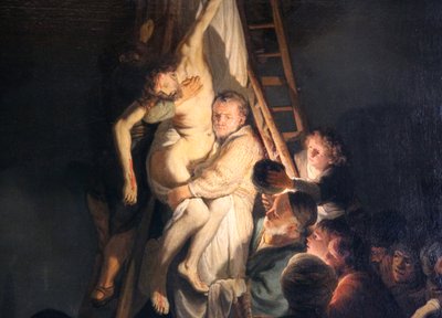 从十字架上下来》，1634年。   作者 伦勃朗·范·赖恩