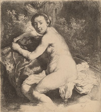 戴安娜在浴室，约1631年。 作者 伦勃朗·范·赖恩