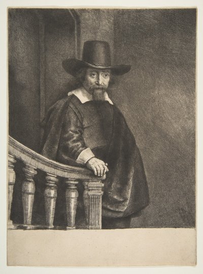 犹太医师Ephraim Bueno，1647年。 作者 伦勃朗·范·赖恩
