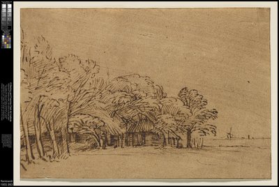 树下农场，约1650年 von 伦勃朗·范·赖恩
