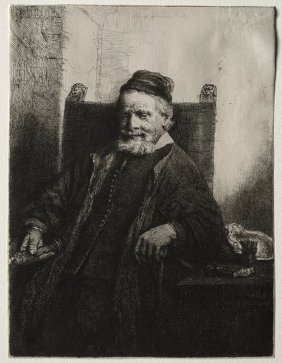 扬·鲁特玛（Jan Lutma），戈德史密斯（Goldsmith），1656年。 作者 伦勃朗·范·赖恩