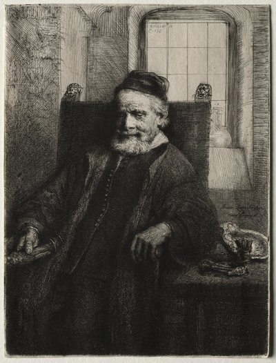 扬·鲁特玛（Jan Lutma），戈德史密斯（Goldsmith），1656年。 作者 伦勃朗·范·赖恩