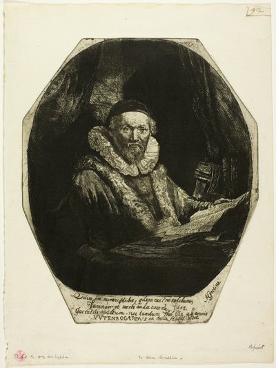 Jan Uytenbogaert 作者 伦勃朗·范·赖恩