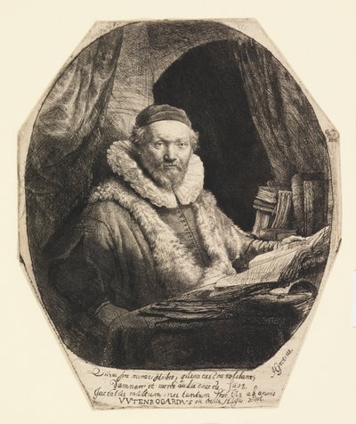 Jan Uytenbogaert，传道人 作者 伦勃朗·范·赖恩