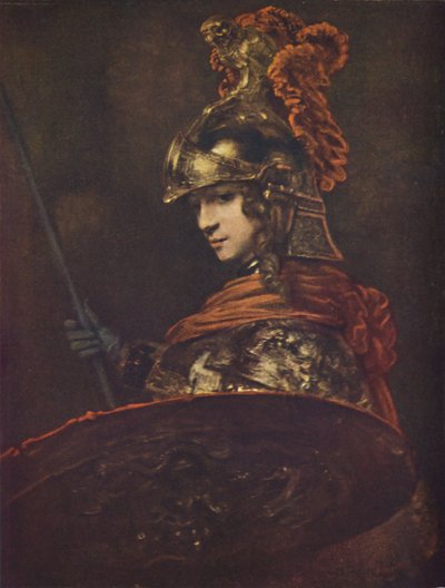雅典娜（Pallas Athene），c1657，c1950。 作者 伦勃朗·范·赖恩