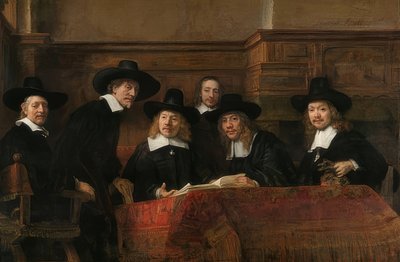 更加衣物的行业协会的头的画象在阿姆斯特丹。 1662 作者 伦勃朗·范·赖恩