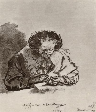 Titia van Uylenburgh的肖像 作者 伦勃朗·范·赖恩