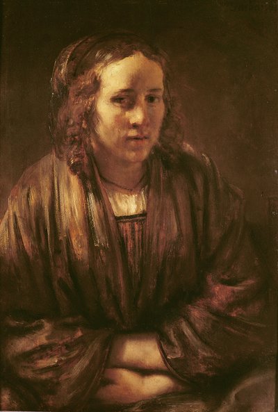 Hendrikje Stoffels的肖像 作者 Rembrandt van Rijn