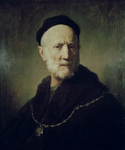 伦勃朗的父亲的肖像 作者 Rembrandt van Rijn
