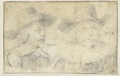 Cornelis de Graeff 和 Frans Banningh Cocq 的肖像 作者 无名氏