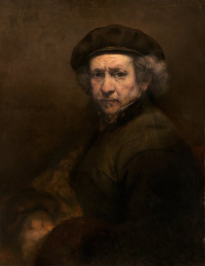 自画像》，1659年。 作者 伦勃朗·范·赖恩