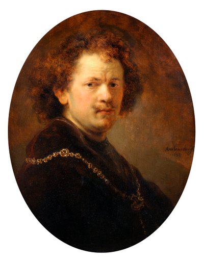 自画像，1633年 作者 伦勃朗·范·赖恩