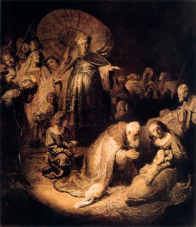 贤士的崇拜，1632年 作者 伦勃朗·范·赖恩