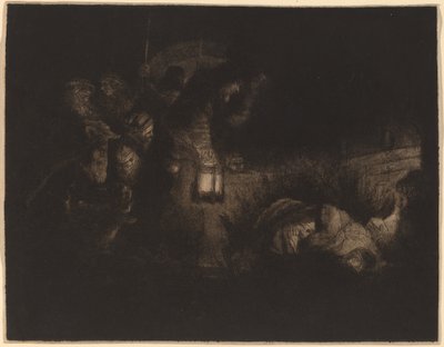 牧羊人的崇拜》：夜曲 作者 伦勃朗·范·赖恩