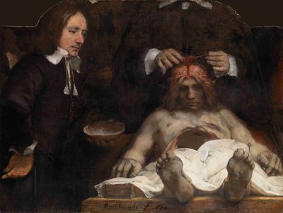 Jan Deijman博士的解剖课，1656年 作者 伦勃朗·范·赖恩