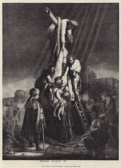 十字架的后裔 作者 Rembrandt van Rijn