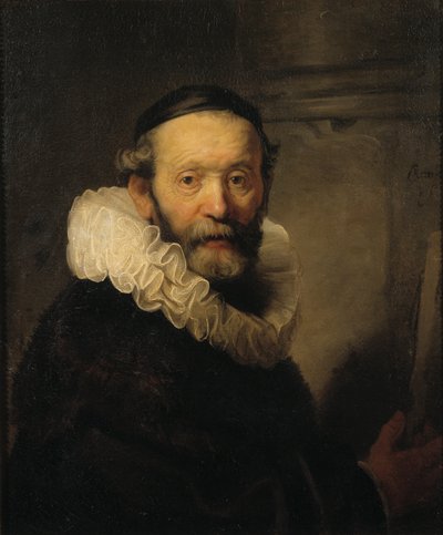 传教士Johannes Uttenbogaert，c.1633 作者 伦勃朗·范·赖恩