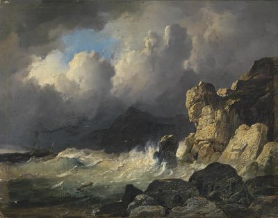 暴风雨海岸线 作者 雷米纽斯·阿德里安·哈南（Remigius Adrianus Haanen）
